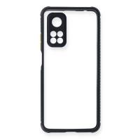 Newface Xiaomi Mi 10T Pro Kılıf Miami Şeffaf Silikon - Lacivert