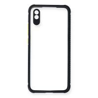 Newface Xiaomi Redmi 9A Kılıf Miami Şeffaf Silikon - Lacivert