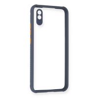 Newface Xiaomi Redmi 9A Kılıf Miami Şeffaf Silikon - Gri