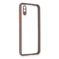 Newface Xiaomi Redmi 9A Kılıf Miami Şeffaf Silikon - Açık Mor