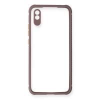 Newface Xiaomi Redmi 9A Kılıf Miami Şeffaf Silikon - Açık Mor