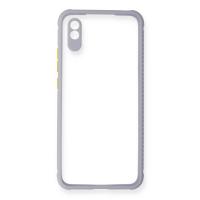 Newface Xiaomi Redmi 9A Kılıf Miami Şeffaf Silikon - Lila