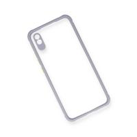 Newface Xiaomi Redmi 9A Kılıf Miami Şeffaf Silikon - Lila