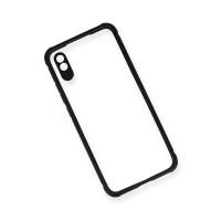 Newface Xiaomi Redmi 9A Kılıf Miami Şeffaf Silikon - Siyah