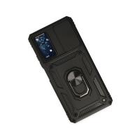 Newface Xiaomi Redmi Note 11 Pro Kılıf Pars Lens Yüzüklü Silikon - Siyah