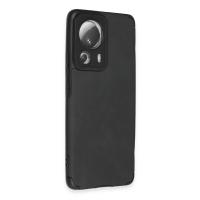 Newface Xiaomi Mi 13 Lite Kılıf Loop Deri Silikon - Siyah