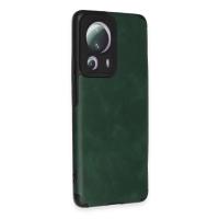 Newface Xiaomi Mi 13 Lite Kılıf Loop Deri Silikon - Yeşil