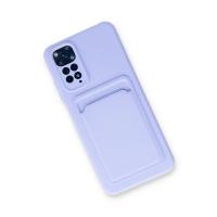 Newface Xiaomi Redmi Note 11S Kılıf Kelvin Kartvizitli Silikon - Lila