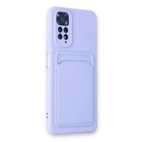Newface Xiaomi Redmi Note 11S Kılıf Kelvin Kartvizitli Silikon - Lila