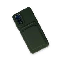 Newface Xiaomi Redmi Note 11S Kılıf Kelvin Kartvizitli Silikon - Koyu Yeşil