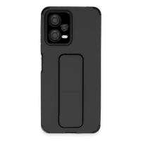 Newface Xiaomi Poco X5 5G Kılıf Mega Standlı Silikon - Siyah