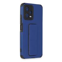 Newface Xiaomi Poco X5 5G Kılıf Mega Standlı Silikon - Mavi