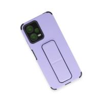 Newface Xiaomi Poco X5 5G Kılıf Mega Standlı Silikon - Lila