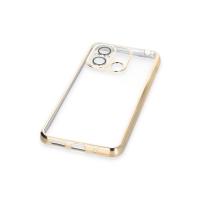 Newface Xiaomi Redmi 12C Kılıf Razer Lensli Silikon - Gold