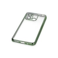 Newface Xiaomi Redmi 12C Kılıf Razer Lensli Silikon - Yeşil