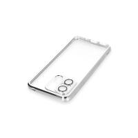 Newface Xiaomi Redmi 12C Kılıf Razer Lensli Silikon - Gümüş