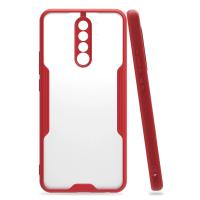 Newface Xiaomi Redmi 9 Kılıf Platin Silikon - Kırmızı