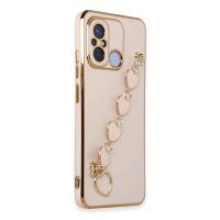 Newface Xiaomi Redmi 12C Kılıf Esila Silikon - Pudra