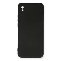 Newface Xiaomi Redmi 9A Kılıf Nano içi Kadife Silikon - Siyah