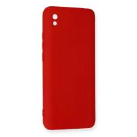 Newface Xiaomi Redmi 9A Kılıf Nano içi Kadife Silikon - Kırmızı