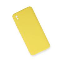 Newface Xiaomi Redmi 9A Kılıf Nano içi Kadife Silikon - Sarı