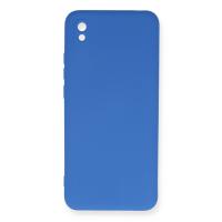 Newface Xiaomi Redmi 9A Kılıf Nano içi Kadife Silikon - Mavi
