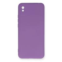 Newface Xiaomi Redmi 9A Kılıf Nano içi Kadife Silikon - Mor