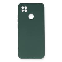 Newface Xiaomi Redmi 9C Kılıf Nano içi Kadife Silikon - Koyu Yeşil