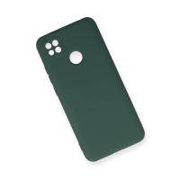 Newface Xiaomi Redmi 9C Kılıf Nano içi Kadife Silikon - Koyu Yeşil