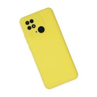 Newface Xiaomi Redmi 10C Kılıf Nano içi Kadife Silikon - Sarı