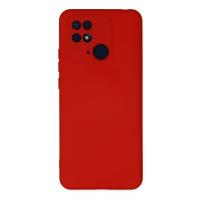 Newface Xiaomi Redmi 10C Kılıf Nano içi Kadife Silikon - Kırmızı