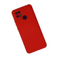 Newface Xiaomi Redmi 10C Kılıf Nano içi Kadife Silikon - Kırmızı