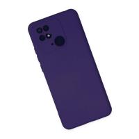 Newface Xiaomi Redmi 10C Kılıf Nano içi Kadife Silikon - Mor