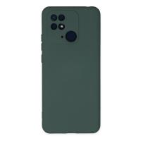 Newface Xiaomi Redmi 10C Kılıf Nano içi Kadife Silikon - Koyu Yeşil
