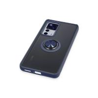 Newface Xiaomi Mi 12T Pro Kılıf Montreal Yüzüklü Silikon Kapak - Lacivert