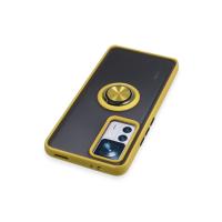 Newface Xiaomi Mi 12T Pro Kılıf Montreal Yüzüklü Silikon Kapak - Sarı