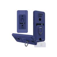 Newface Xiaomi Redmi Note 9 Kılıf Zuma Kartvizitli Yüzüklü Silikon - Lacivert