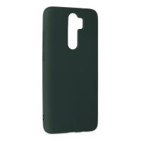 Newface Xiaomi Redmi Note 8 Pro Kılıf Nano içi Kadife Silikon - Koyu Yeşil