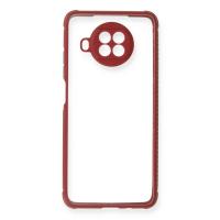 Newface Xiaomi Redmi Note 9 Pro 5G Kılıf Miami Şeffaf Silikon - Fuşya