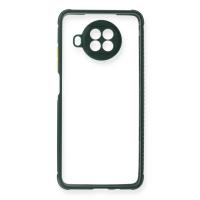 Newface Xiaomi Redmi Note 9 Pro 5G Kılıf Miami Şeffaf Silikon - Koyu Yeşil