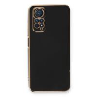 Newface Xiaomi Redmi Note 11 Kılıf Volet Silikon - Siyah