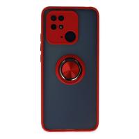 Newface Xiaomi Redmi 10C Kılıf Montreal Yüzüklü Silikon Kapak - Kırmızı