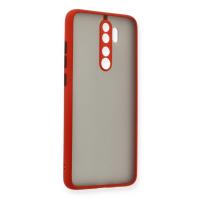 Newface Xiaomi Redmi Note 8 Pro Kılıf Montreal Silikon Kapak - Kırmızı