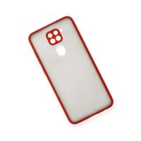 Newface Xiaomi Redmi Note 9 Kılıf Montreal Silikon Kapak - Kırmızı