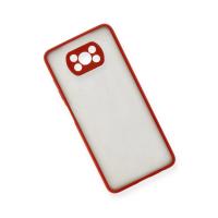 Newface Xiaomi Pocophone X3 Kılıf Montreal Silikon Kapak - Kırmızı