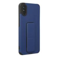 Newface Xiaomi Redmi 9A Kılıf Mega Standlı Silikon - Mavi