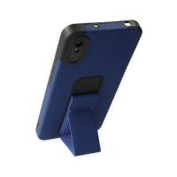 Newface Xiaomi Redmi 9A Kılıf Mega Standlı Silikon - Mavi