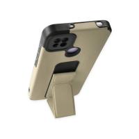 Newface Xiaomi Redmi 9C Kılıf Mega Standlı Silikon - Gold