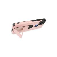 Newface Xiaomi Redmi 9C Kılıf Mega Standlı Silikon - Pudra