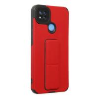 Newface Xiaomi Redmi 9C Kılıf Mega Standlı Silikon - Kırmızı
